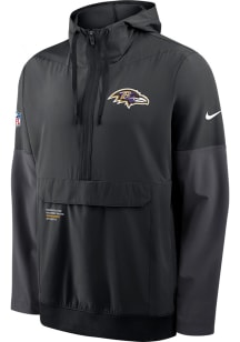 Nike Baltimore Ravens Mens Black Sideline Anorak Pullover Jackets
