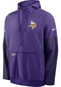 Nike Minnesota Vikings Mens Purple Sideline Anorak Pullover Jackets