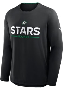 Dallas Stars Black Authentic Pro Rink Long Sleeve T-Shirt