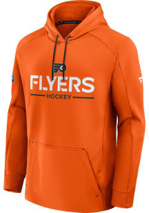 Philadelphia Flyers Mens Orange Authentic Pro Rink Poly Hood