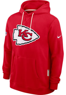 Nike Kansas City Chiefs Mens Red Sideline Long Sleeve Hoodie