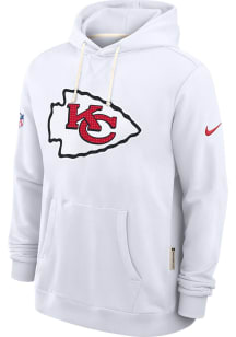 Nike Kansas City Chiefs Mens White Sideline Long Sleeve Hoodie