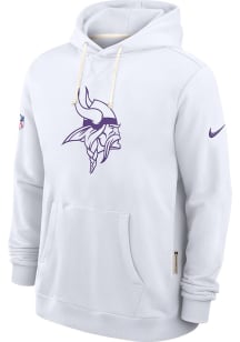 Nike Minnesota Vikings Mens White Alternate Sideline Long Sleeve Hoodie