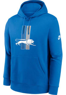 Nike Detroit Lions Mens Blue Club Long Sleeve Hoodie