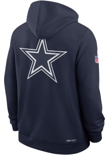 Nike Dallas Cowboys Mens Navy Blue Sideline Long Sleeve Full Zip Jacket