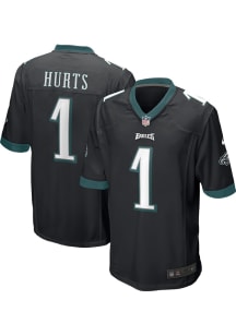 Jalen Hurts   Philadelphia Eagles Black Alternate Game Football Jersey