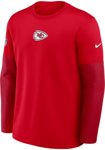 Nike Kansas City Chiefs Mens Red Sideline Long Sleeve Sweatshirt