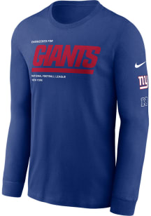 Nike New York Giants Navy Blue Legend Long Sleeve T Shirt