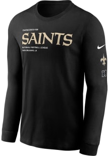 Nike New Orleans Saints Black Legend Long Sleeve T Shirt