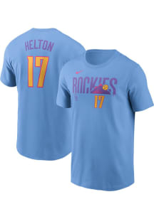 Todd Helton Colorado Rockies Light Blue City Connect Short Sleeve Player T Shirt