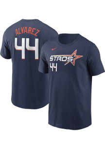 Yordan Alvarez Houston Astros Navy Blue City Connect Short Sleeve Player T Shirt