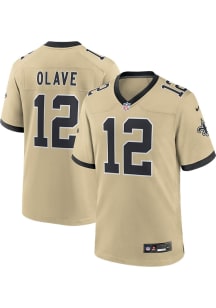 Chris Olave  Nike New Orleans Saints Gold Alt Game Football Jersey