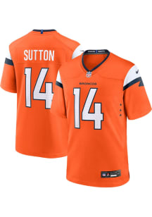 Courtland Sutton  Nike Denver Broncos Orange Home Game Football Jersey