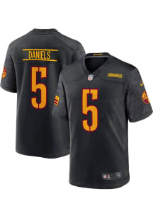 Jayden Daniels  Nike Washington Commanders Black Alt Game Football Jersey