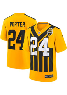 Joey Porter Jr  Nike Pittsburgh Steelers Gold Alt Game Football Jersey