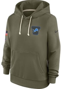 Nike Detroit Lions Womens Green Salute to Service Hooded Sweatshirt
