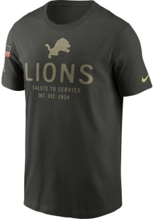 Nike Detroit Lions Green Salute to Service Short Sleeve T Shirt