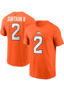 Patrick Surtain Denver Broncos Orange Home FUSE Short Sleeve Player T Shirt