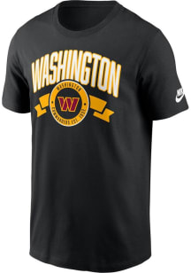 Nike Washington Commanders Black Rewind Front and Back Hit Short Sleeve T Shirt