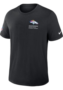 Nike Denver Broncos Black Crucial Catch Short Sleeve Fashion T Shirt