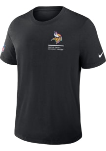 Nike Minnesota Vikings Black Crucial Catch Short Sleeve Fashion T Shirt
