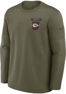 Nike Kansas City Chiefs Mens Green Salute to Service Long Sleeve Sweatshirt