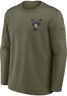 Nike Minnesota Vikings Mens Green Salute to Service Long Sleeve Sweatshirt