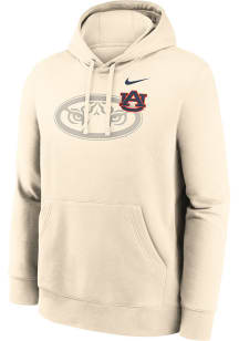 Nike Auburn Tigers Mens Natural Club Fleece Long Sleeve Hoodie