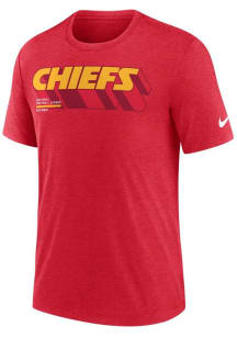 Nike Kansas City Chiefs Red Rewind Triblend Short Sleeve Fashion T Shirt