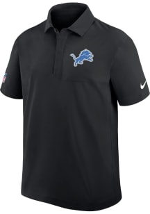 Nike Detroit Lions Mens Black Sideline Short Sleeve Polo