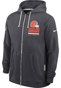 Nike Cleveland Browns Mens Anthracite Sideline Long Sleeve Full Zip Jacket