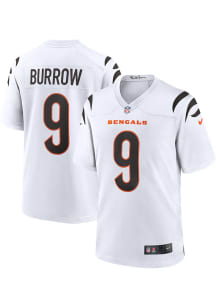 Joe Burrow  Nike Cincinnati Bengals White Road Game Football Jersey