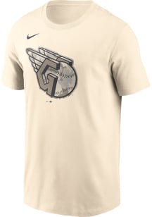 Nike Cleveland Guardians Cream Camo Club Crew Short Sleeve T Shirt