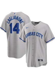 Jac Caglianone Kansas City Royals Mens Replica Road Jersey - Grey