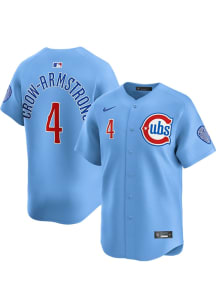 Pete Crow-Armstrong Nike Chicago Cubs Mens Light Blue Alt Limited Baseball Jersey