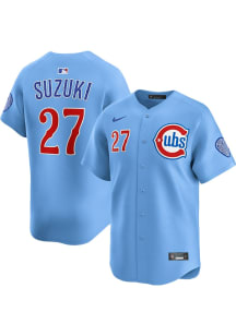 Seiya Suzuki Nike Chicago Cubs Mens Light Blue Alt Limited Baseball Jersey