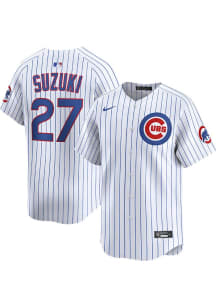 Seiya Suzuki Nike Chicago Cubs Mens White Home Limited Baseball Jersey