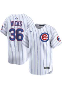 Jordan Wicks Nike Chicago Cubs Mens White Home Limited Baseball Jersey