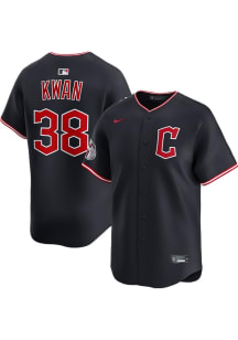 Steven Kwan Nike Cleveland Guardians Mens Navy Blue Alt Limited Baseball Jersey