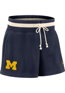 Nike Michigan Wolverines Womens Blue Phoenix Shorts