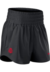 Nike Ohio State Buckeyes Womens Black High Rise Shorts