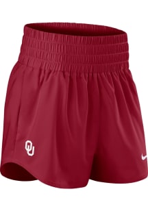 Nike Oklahoma Sooners Womens Crimson High Rise Shorts
