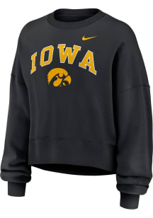 Nike Iowa Hawkeyes Womens Black Phoenix Crew Sweatshirt