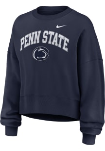 Nike Penn State Nittany Lions Womens Navy Blue Phoenix Crew Sweatshirt