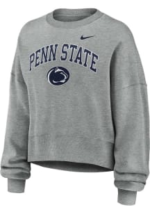 Nike Penn State Nittany Lions Womens Grey Phoenix Crew Sweatshirt