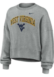 Nike West Virginia Mountaineers Womens Grey Phoenix Crew Sweatshirt