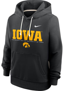 Nike Iowa Hawkeyes Womens Black Sideline Hooded Sweatshirt