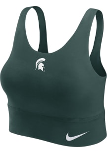 Nike Michigan State Spartans Womens Green Longline Tank Top