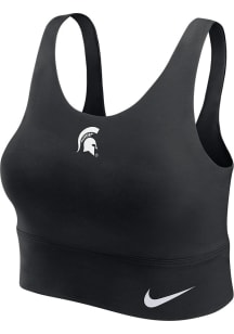 Nike Michigan State Spartans Womens Black Longline Tank Top