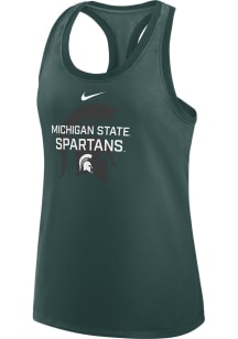 Nike Michigan State Spartans Womens Green Racerback Tank Top